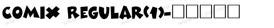 Comix Regular(1)字体转换